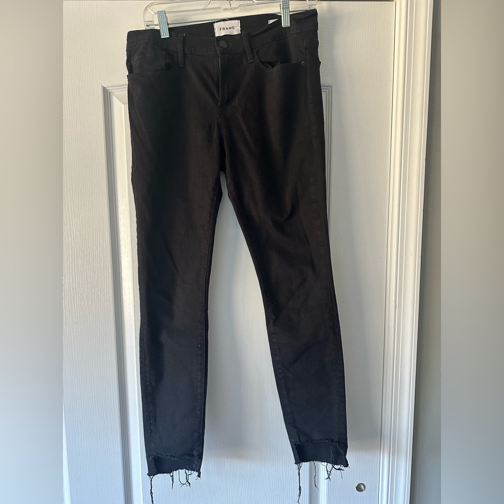 Frame Denim Classic Black Jeans